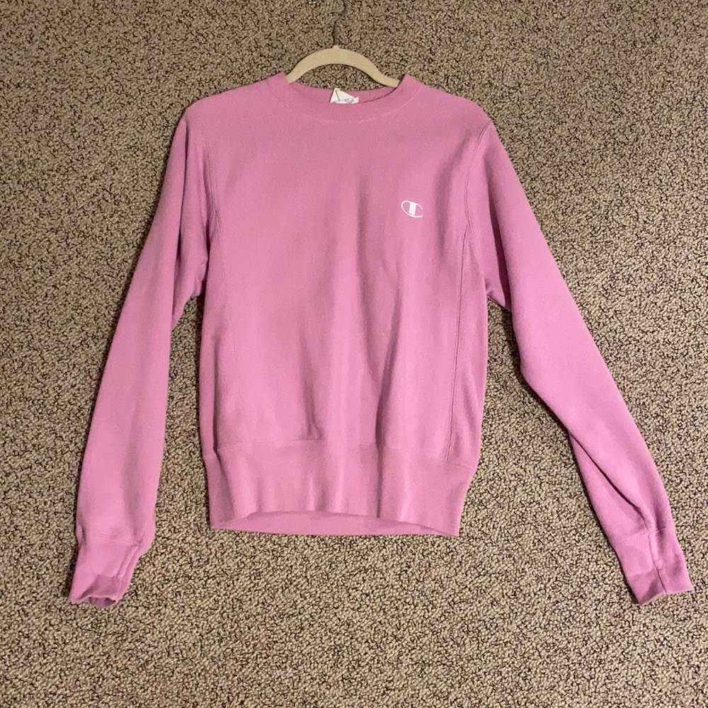 Print champion crew neck sweatshirt